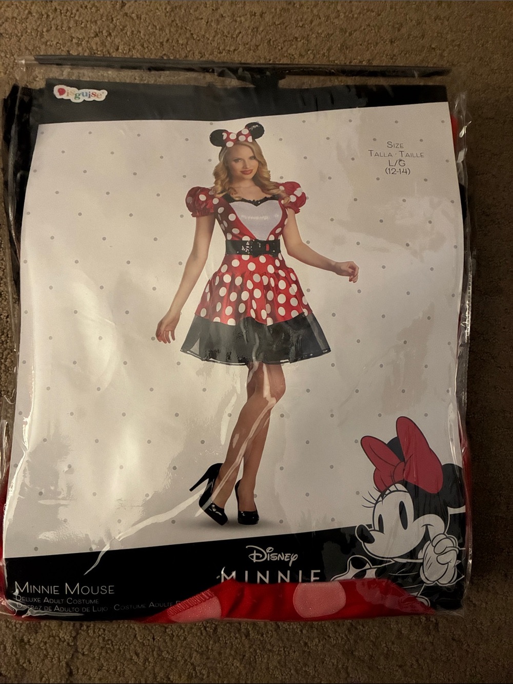 Disney Minnie Mouse Red Polka Dot Adult Costume